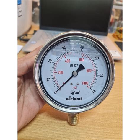 Jual Pressure Gauge Raket Stainless Inch Drat Kuningan Inch