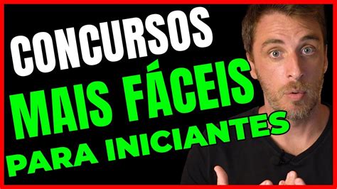 Passe De Melhores Concursos P Blicos Para Iniciantes Youtube