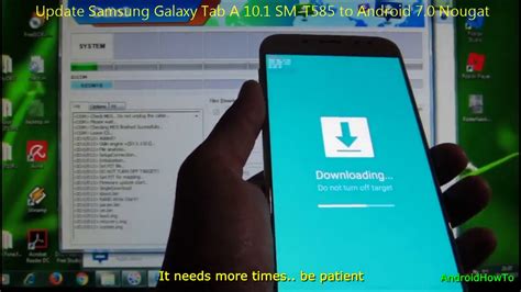 Update Samsung Galaxy Tab A SM T585 To Android 7 0 Nougat YouTube