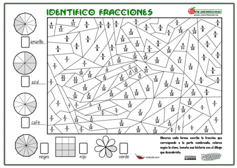 Identificar Fracciones Fracciones Actividades De Fracciones Actividades