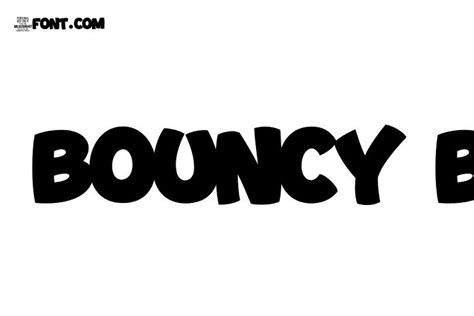 Bouncy Font Free Font Download