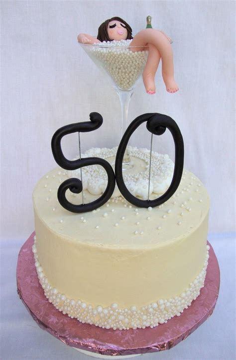 Female 50th Birthday Cakes Champagne Bubble Bath 50th Cake Funny 50th Birthday Cakes Funny