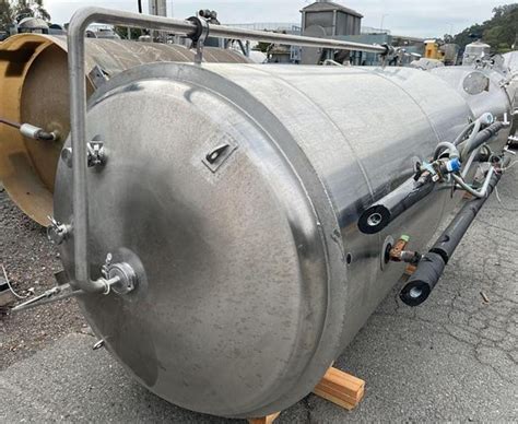 Used JV Northwest 775 Gallon Stainless Steel Jacketed Brite Tank