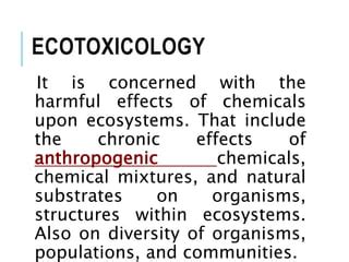 Ecotoxicology PPT