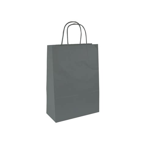 Sacs papier kraft gris foncé 23 x 12 x H 30 cm 90 g Laval Europe