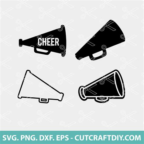 Cheer Megaphone Svg Craft Pattern Megaphone Svg Cheerleader 47 Off