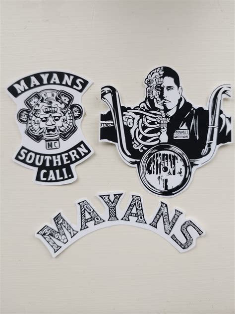 Mayans Mc Themed Stickers Etsy