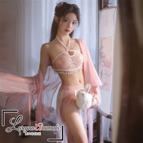 Jual Lareyna Aravenda Set Lingerie Gaun Malam Jumbo Fit All Size Kostum