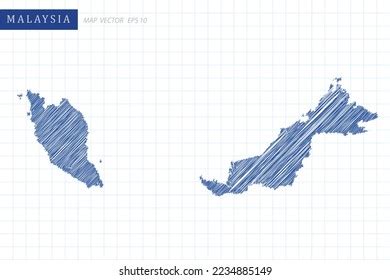 Malaysia Map World Map International Vector Stock Vector Royalty Free