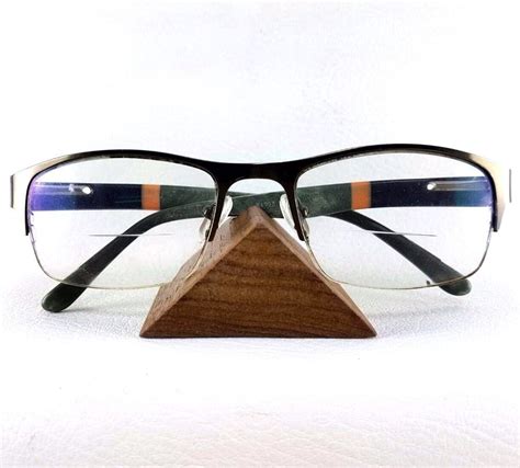 Eyeglasses Wood Stand Triangle Holder Rack Organizer Sunglasses Showing Display Eyeglasses