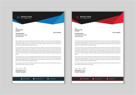 Corporate modern business letterhead design template. Letterhead ...