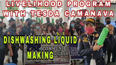 DISHWASHING LIQUID MAKING PNP LIVELIHOOD PROGRAM YouTube