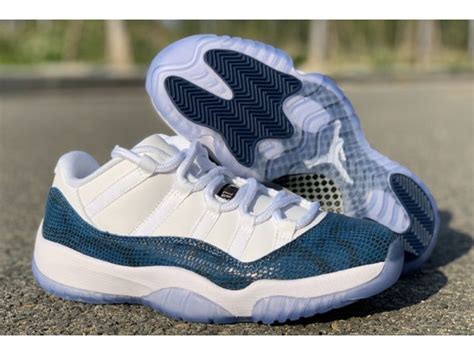 Air Jordan 11 Low Blue Snakeskin Whiteblack Navy Cd6846 102 Nike