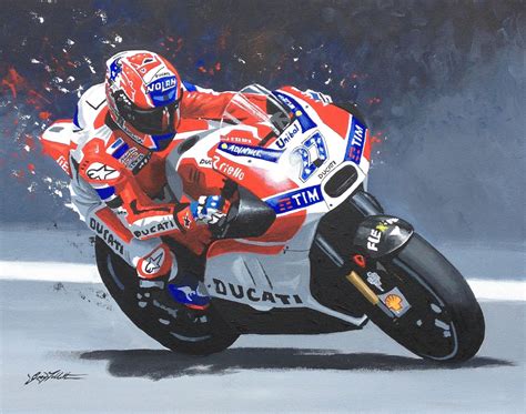 Casey Stoner Limited Edition Art Print By Greg Tillett Motogp Etsy Uk