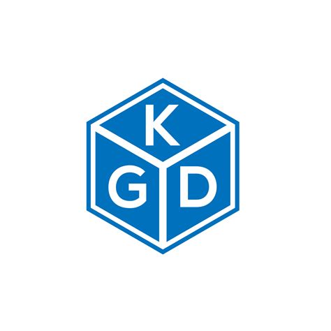 KGD Letter Logo Design On Black Background KGD Creative Initials