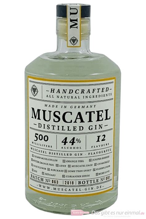 Muscatel Distilled Gin 0,5l Flasche