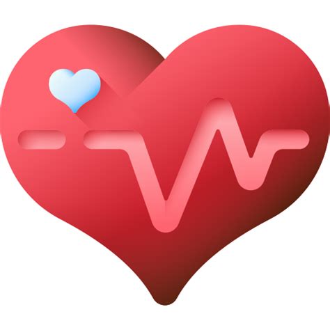 Heart Beat 3d Color Icon