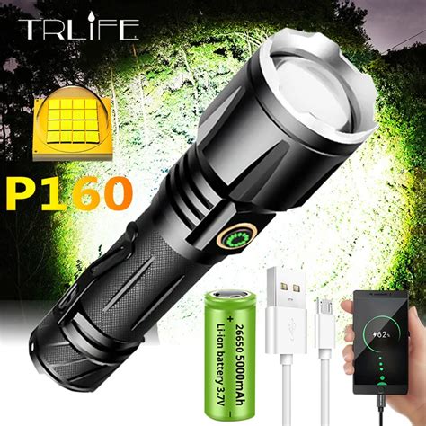 Xhp Cores Lm Powerful Led Flashlights Mah Usb