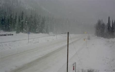 Heavy Snowfall Warning For Trans Canada Highway Rogers Pass BC News