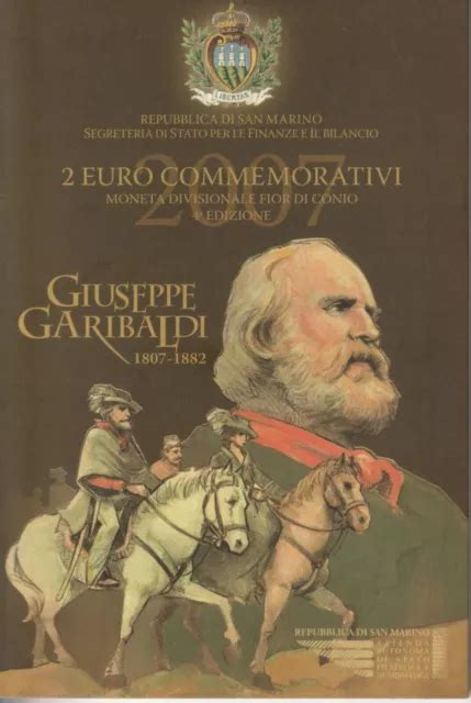 MDS SAN MARINO 2 Euro 2007 200Th Birthday Of Giuseppe Garibaldi In