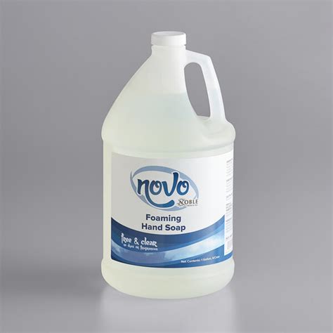 Noble Chemical Novo 1 Gallon 128 Oz Free And Clear Ready To Use Foaming Hand Soap 4case