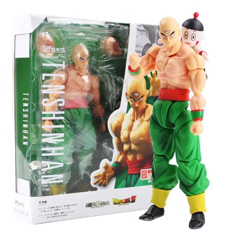 Anime Dragon Ball Tenshinhan Dolls Shf Figure Tien Shinhan Chiaotzu