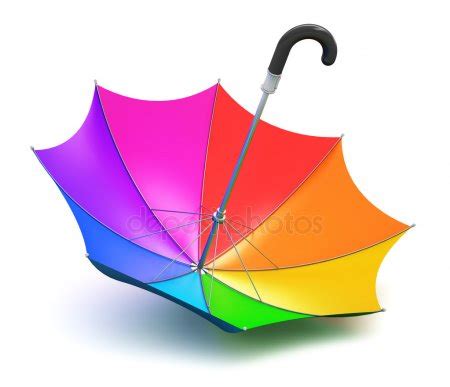 Rainbow Umbrella Stock Photo By Scanrail