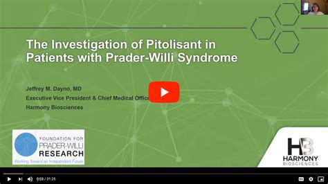 Pitolisant For Excessive Daytime Sleepiness In PWS 2020 CONFERENCE VIDEO