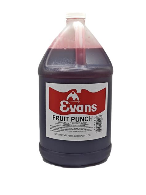 10674 Fruit Punch Syrup Johnnies Restaurant And Hotel Service Inc