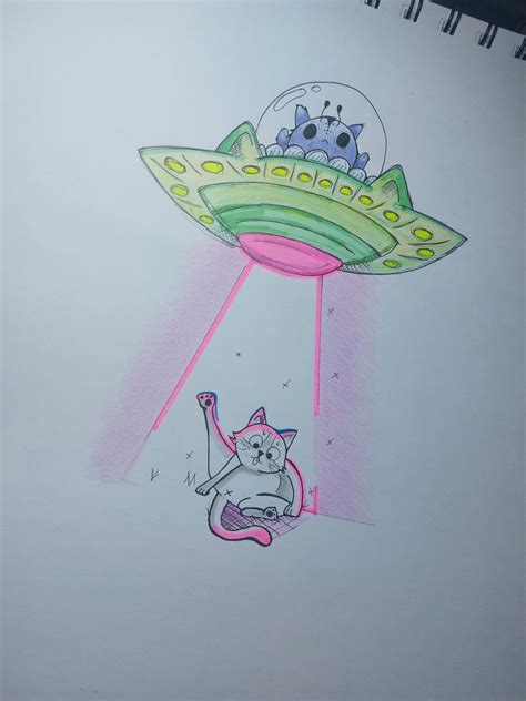 Kitten Alien! : r/drawing