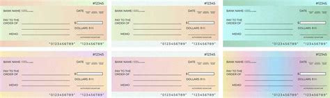 Blank bank cheque and checkbook cheque editable template design set ...