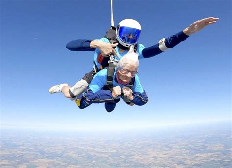 Woman 102 Becomes The Oldest Person In Britain To Leap Out Of A Plane