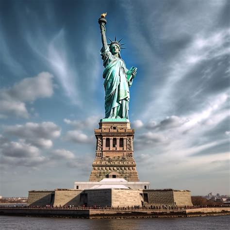 Premium AI Image | new york statue of liberty