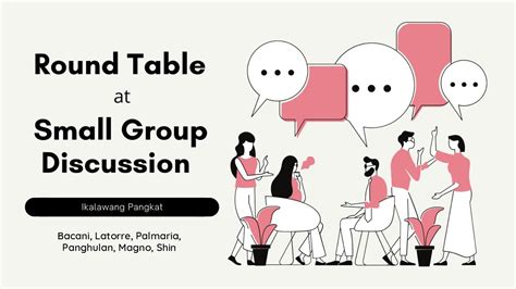 Round Table At Small Group Discussion YouTube