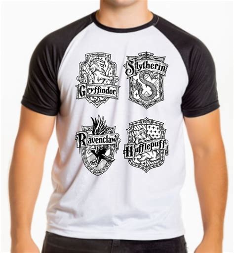 Camiseta Harry Potter Casas Hogwarts Legacy Elo7