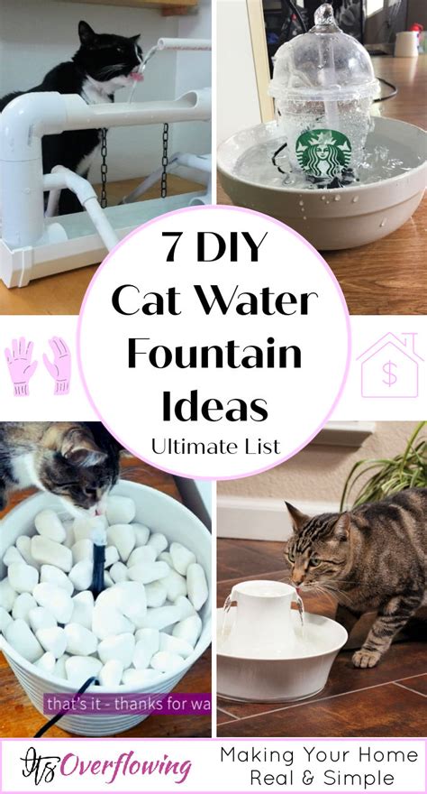 7 Easy Diy Cat Fountain Ideas Cat Water Fountain