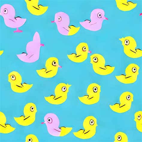 Cute Duck Seamless Pattern Creative Fabrica