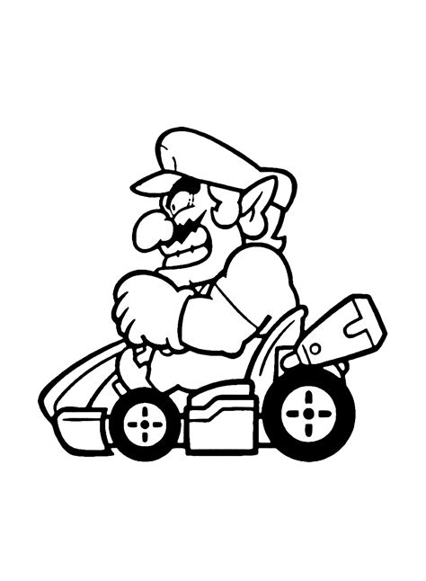 Wario Van Super Mario Kleurplaten Wario Kleurplaten Kleurplaten