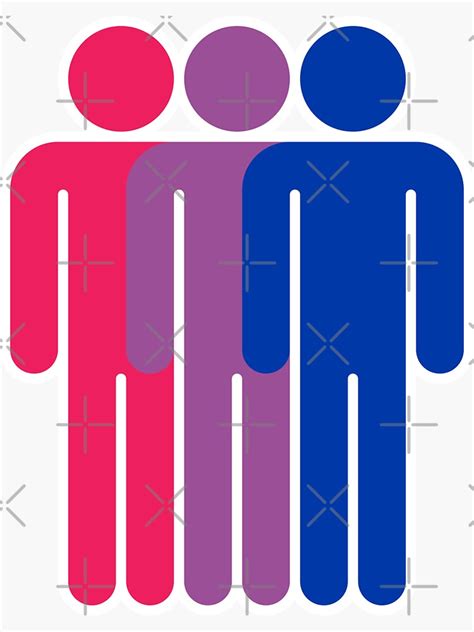 Bisexual Friends Pride Flag Colors Sticker For Sale By Meicha Redbubble