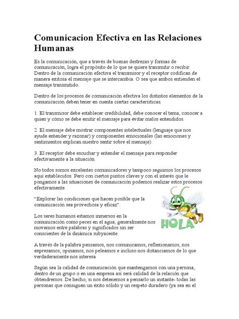 Pdf Comunicacion Efectiva En Las Relaciones Humanas Dokumen Tips