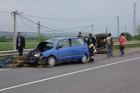 Edirne de Trafik Kazası 1 Yaralı Haberler