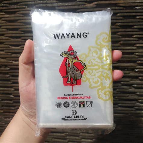 Jual Plastik PP Bening Wayang Uk 10x15 Cm Kantong Kemasan Snack Isi