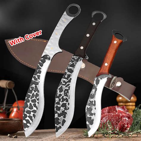 Handmade Forged Boning Knife Meat Cleaver Stainless Steel Butcher Fish