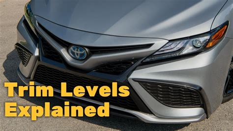 Toyota Camry Hybrid Trim Levels Explained