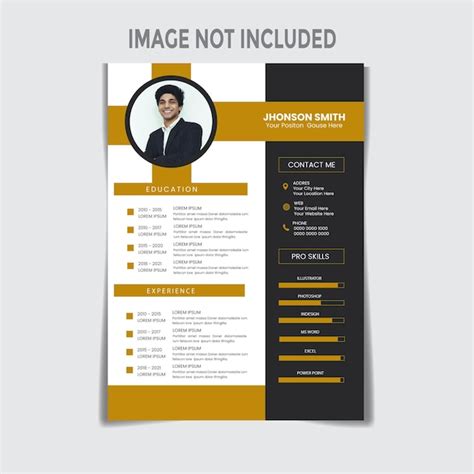 Premium Vector Vector Clean And Modern Resume Or Cv Template