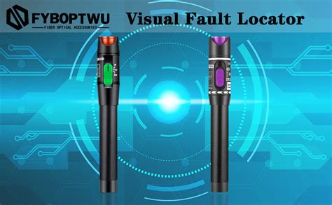 Fyboptwu 2pcs Fiber Optic Visual Fault Locator 30km Fiber Tester Vfl