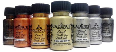 CADENCE PINTURA ACRÍLICA METALIZADA DORA 50 ML