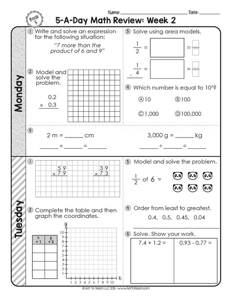 Th Grade Math Eog Practice Test Nc