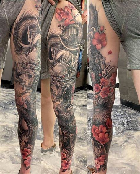 85 Amazing Leg Sleeve Tattoo Ideas [2024 Inspiration Guide] Leg