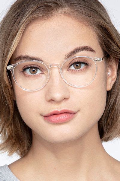 Amity Round Clear Full Rim Eyeglasses Eyebuydirect Glasses For Round Faces Clear Glasses